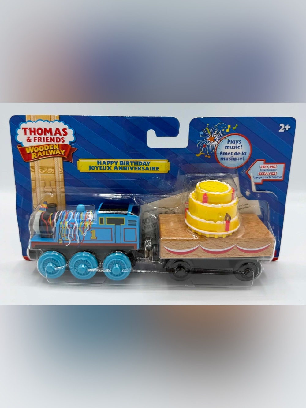 Fisher-Price Thomas & Friends Wooden Railway Real Wood Happy Birthday Thomas